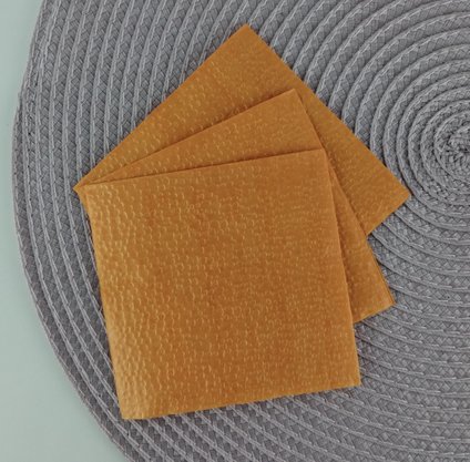 Guardanapo liso Laranja 20x20 C/50 Unidades – Bello Festas 