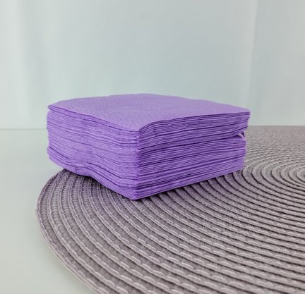 Guardanapo liso Lilás 20x20 C/50 Unidades – Bello Festas 