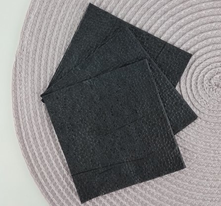 Guardanapo liso Preto 20x20 C/50 Unidades – Bello Festas 