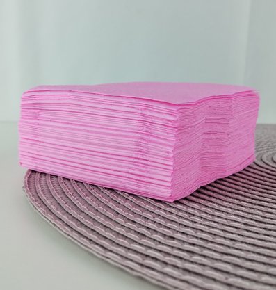 Guardanapo liso Rosa Claro 20x20 C/50 Unidades – Bello Festas 
