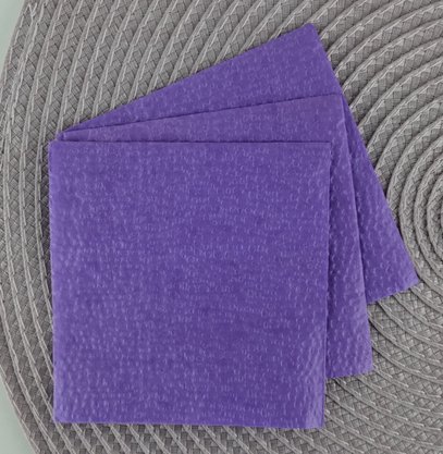 Guardanapo liso Roxo 20x20 C/50 Unidades – Bello Festas 