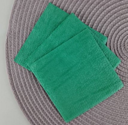 Guardanapo liso Verde Bandeira 20x20 C/50 Unidades – Bello Festas 