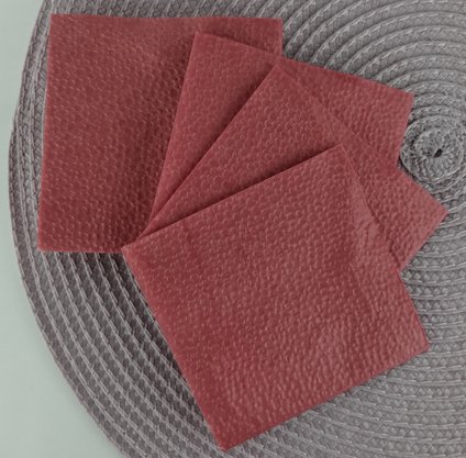 Guardanapo liso Vermelho 20x20 C/50 Unidades – Bello Festas 