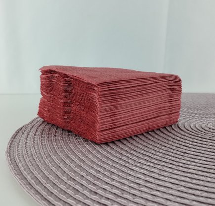Guardanapo liso Vermelho 20x20 C/50 Unidades – Bello Festas 
