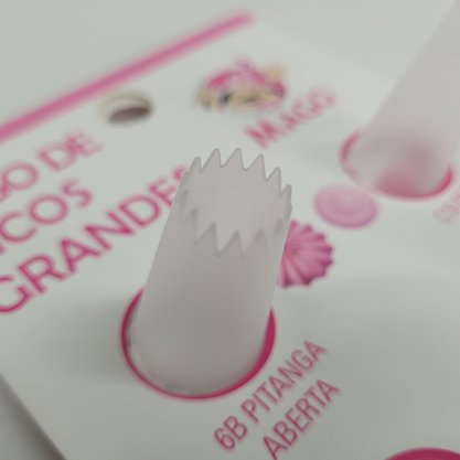 Jogo de Bicos de Confeitar Plástico Grande – 8 unidades –  Mago