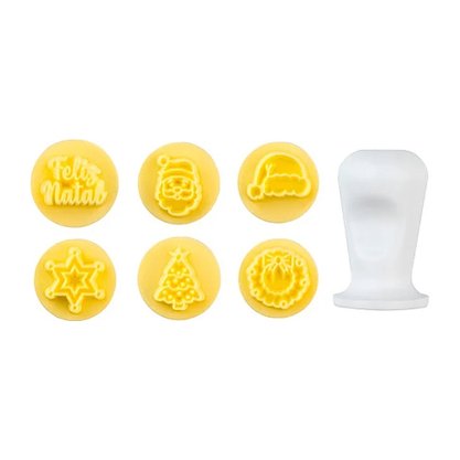 Kit Carimbos de Natal Iluminado 2cm – Amarelo -  Bluestar