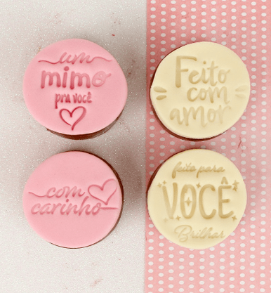 Kit Carimbos Frases Mimos 5cm Amarelo – BlueStar