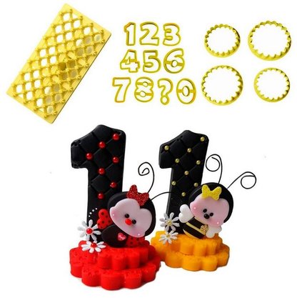Kit Cortador de Números 8,5cm com 10 peças BlueStar