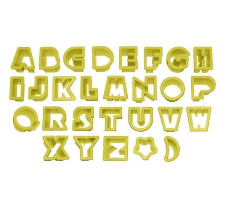 Kit Cortador Letras 3,5cm com 28 peças - BlueStar