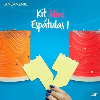 Kit Decorativo Mini Espátula nº1 para Bolos – Bluestar