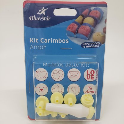 Kit mini Carimbos Amor 8 peças - Bluestar