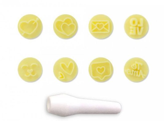 Kit mini Carimbos Amor 8 peças - Bluestar