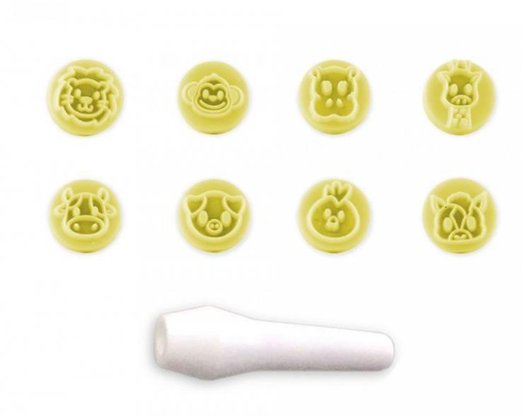 Kit mini Carimbos Animais 8 peças - Bluestar