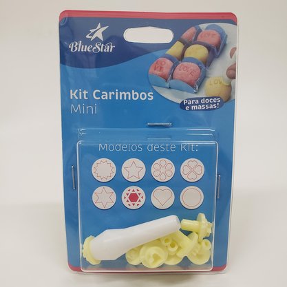 Kit mini Carimbos Mini 8 peças - Bluestar