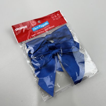 Laço Perfeito – Lacre Prático Azul Intenso C/3 - 38MM – Cromus