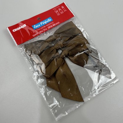 Laço Perfeito – Lacre Prático Marrom C/3 - 38MM – Cromus
