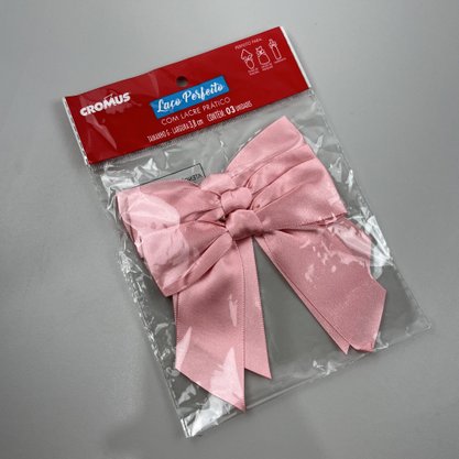 Laço Perfeito – Lacre Prático Rosa Chá C/3 - 38MM – Cromus