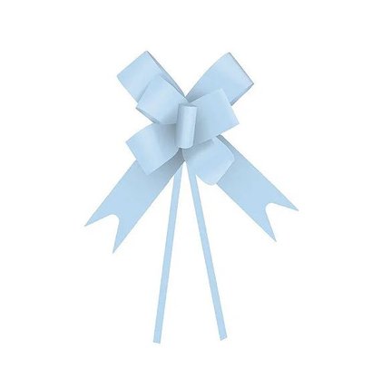 Laço pronto Plástico 23mm Azul Claro 10 unidades - Cromus