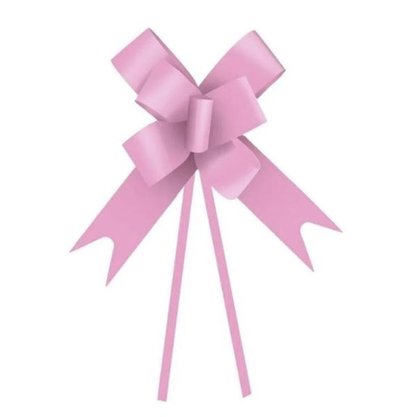 Laço pronto Plástico 23mm Rosa 10 unidades - Cromus