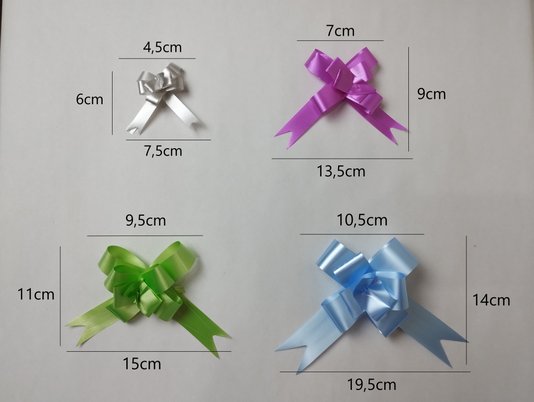 Laço pronto Plástico 30mm Pink 10 unidades - Cromus