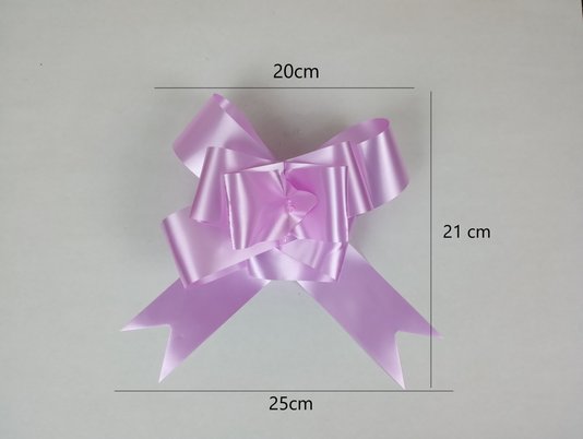 Laço pronto Plástico 49mm Rosa 10 unidades - Cromus