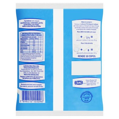 Leite em pó Integral 400g – LeitBom 