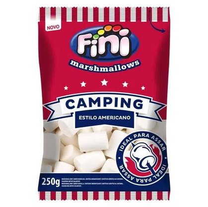 Marshmallow Fini 250g Camping para assar