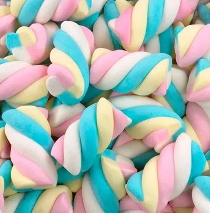 Marshmallow Fini 250g Torção colorido