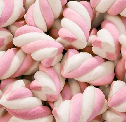 Marshmallow Fini 250g Torção Rosa