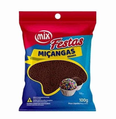 Miçanga 100g Chocolate Brigadeiro - Mix