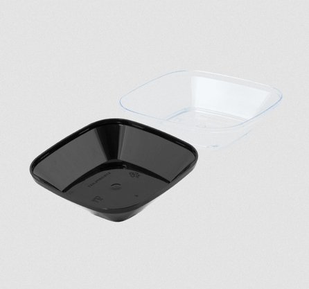 Mini Prato 7,5cm Preto com 10 un. - Strawplast