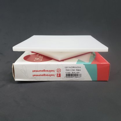 Mini Prato Giratório Bailarina Quadrada para Biscoitos 14cm – Solrac