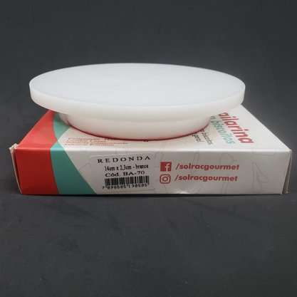 Mini Prato Giratório Bailarina Redonda para Biscoitos 14cm – Solrac