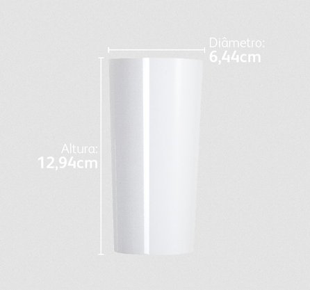 Copo 340ml Branco com 10 un. – Strawplast 