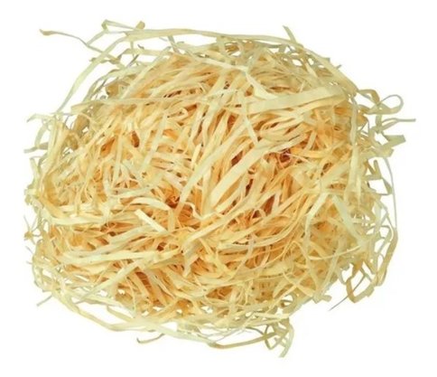 Palha Natural de Madeira Para Cestas e Decoração – 50g