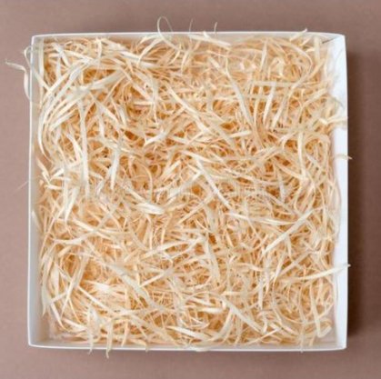 Palha Natural de Madeira Para Cestas e Decoração – 50g