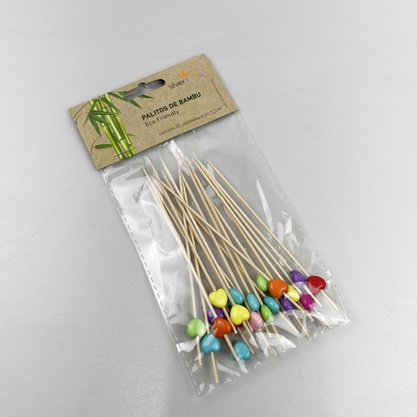 Palito em Bambu p/ Petiscos – HA016 – 20un – Silver Festas 