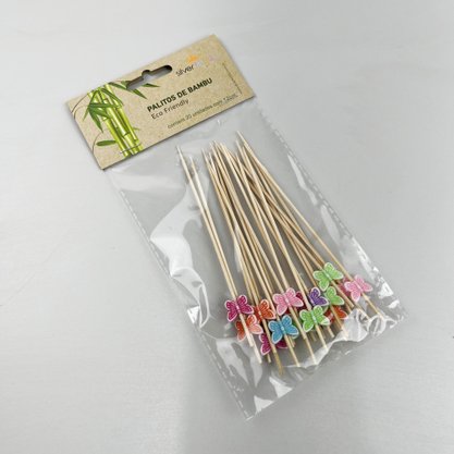 Palito em Bambu p/ Petiscos – HA017 – 20un – Silver Festas 