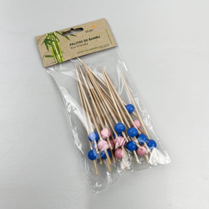 Palito em Bambu p/ Petiscos – HA216 – 20un – Silver Festas 