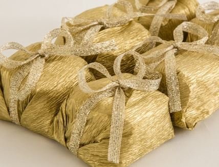 Papel para Bem Casado Liso com 40 Ouro