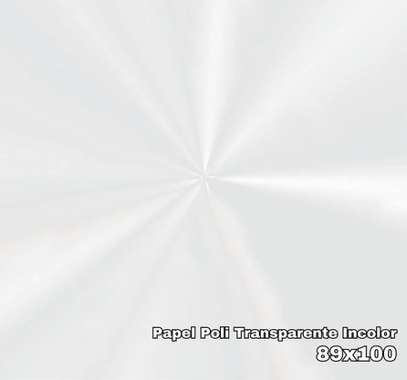 Papel poli Transparente Incolor 89x100cm Unidade- Cromus