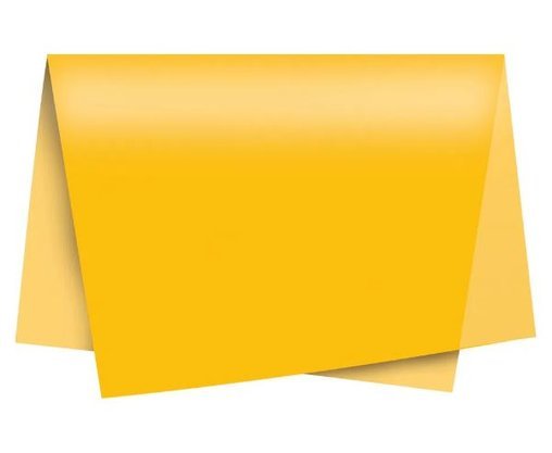 Papel Seda 49x69 Amarelo Gema Unidade – Cromus (PACOTE FECHADO)
