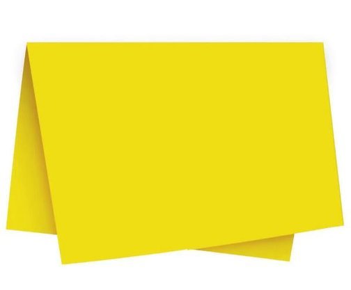 Papel Seda 49x69 Amarelo Unidade – Cromus (PACOTE FECHADO)
