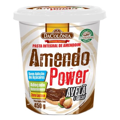 Pasta de Amendoim AmendoPower Avelã e Cacau 500g – DaColônia