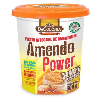 Pasta de Amendoim AmendoPower Crunchy 500g – DaColônia
