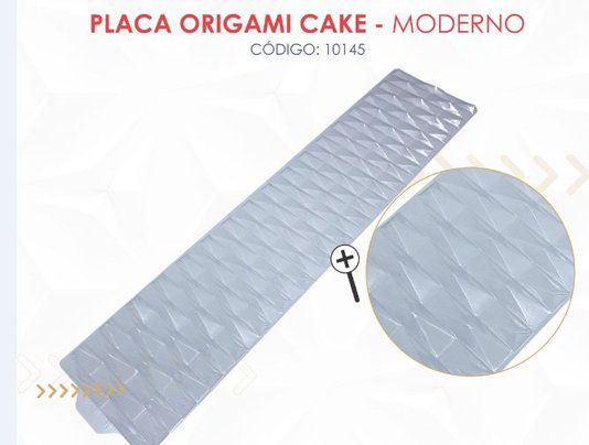 Placa Origami Cake Moderno – BWB