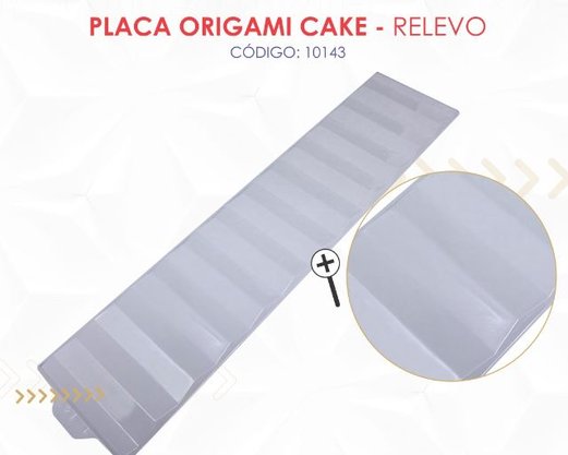Placa Origami Cake Relevo – BWB