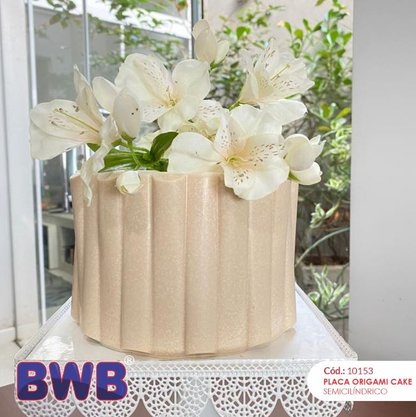 Placa Origami Cake Semi Cilíndrico – BWB