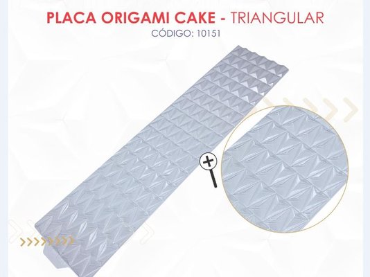 Placa Origami Cake Triangular – BWB