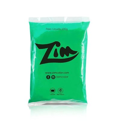 Pó colorido Verde Bandeira 100g – Zim Color